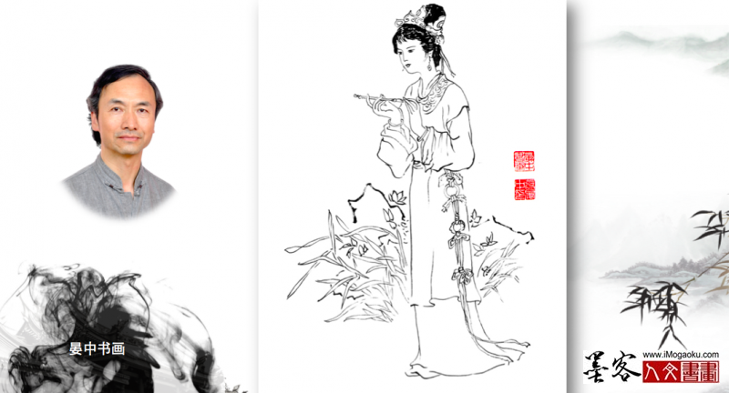 张晏中手绘仕女人物图38