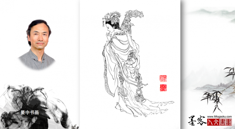张晏中手绘仕女人物图44