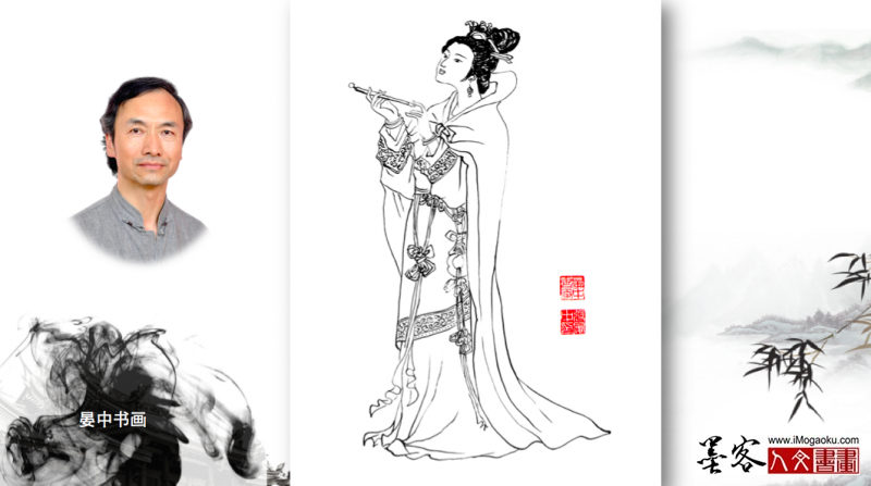 张晏中手绘仕女人物图47