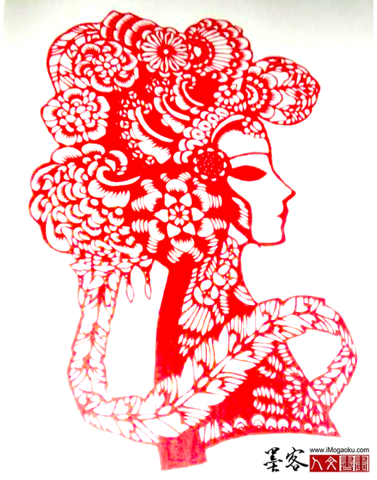 墨客人文书画之张彦中辑中国陕北剪纸艺术020