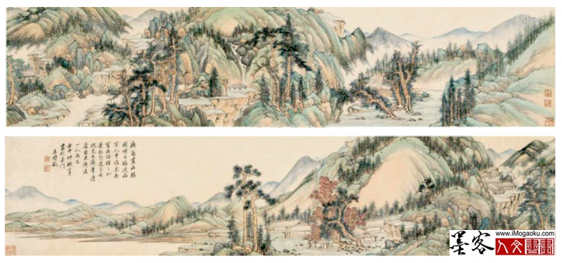 墨客人文书画之张彦中辑清王时敏绘画山水37