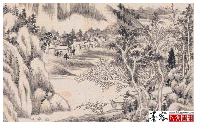 墨客人文书画之张彦中辑清王时敏绘画山水33