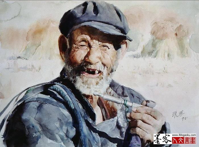 关维兴水彩人物画8