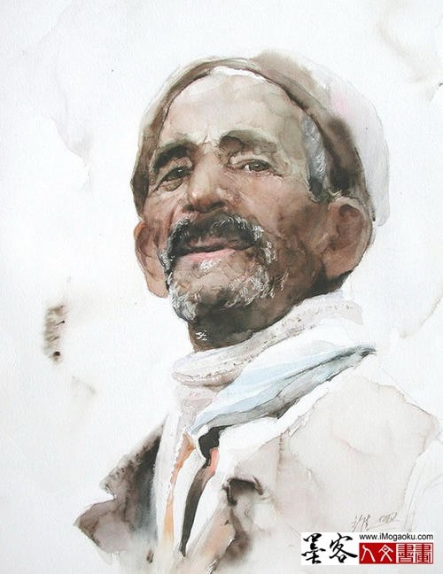 关维兴水彩人物画10