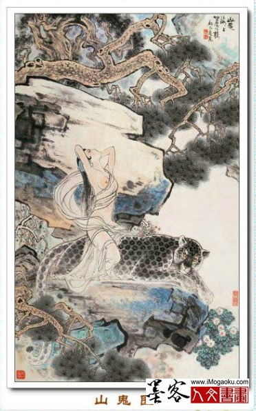 墨客人文书画之张彦中辑顾炳鑫人物画 (35)