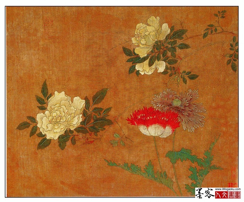 0122-C五代-黄居寀-花卉写生图册FD (2)w